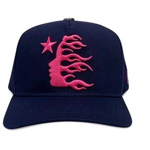 Hellstar OG Logo Navy Blue Snapback Hat Cap NEW IN BAG